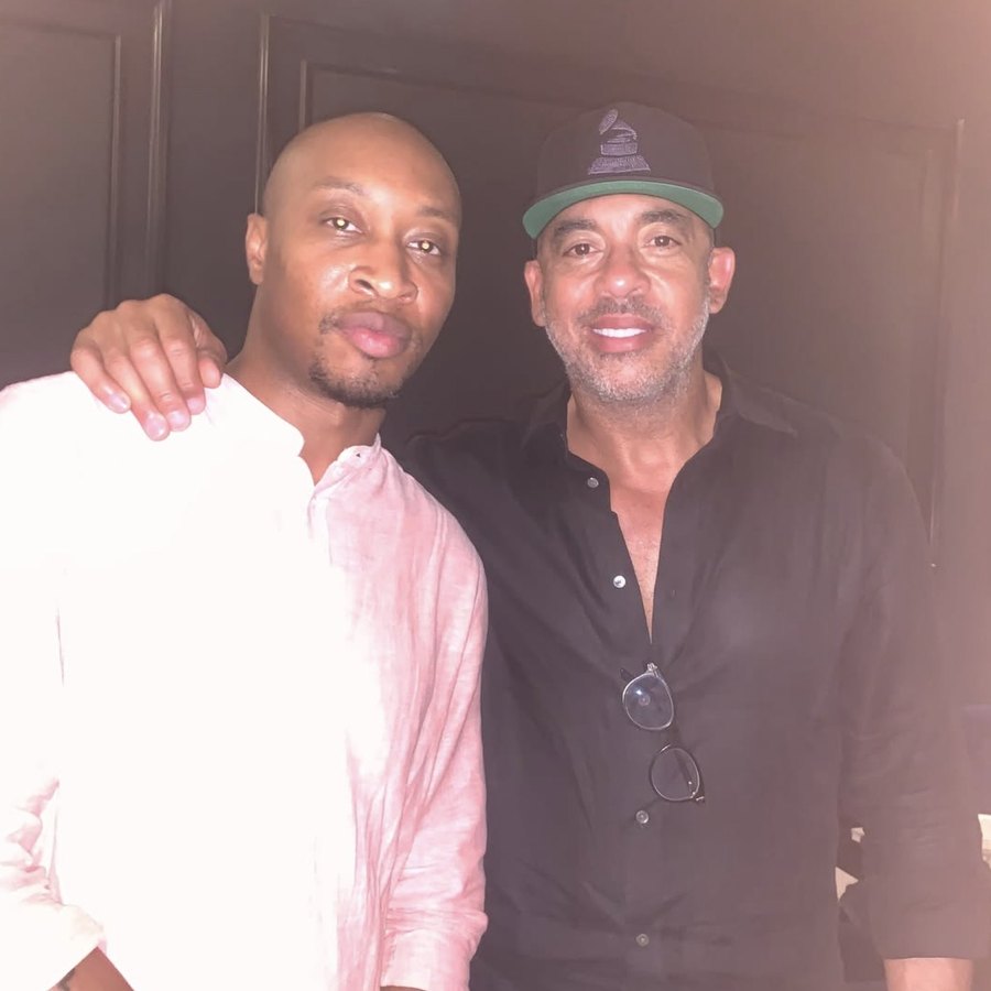 Albert M. Carter with Harvey Mason Jr., CEO of the Recording Academy
